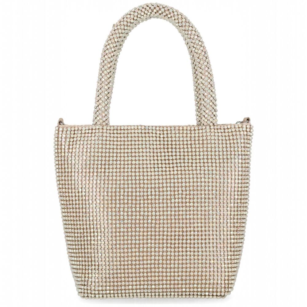 essica McClintock NWT Honey AB Rhinestone Evening Mini Tote Bag - Picture 4 of 9